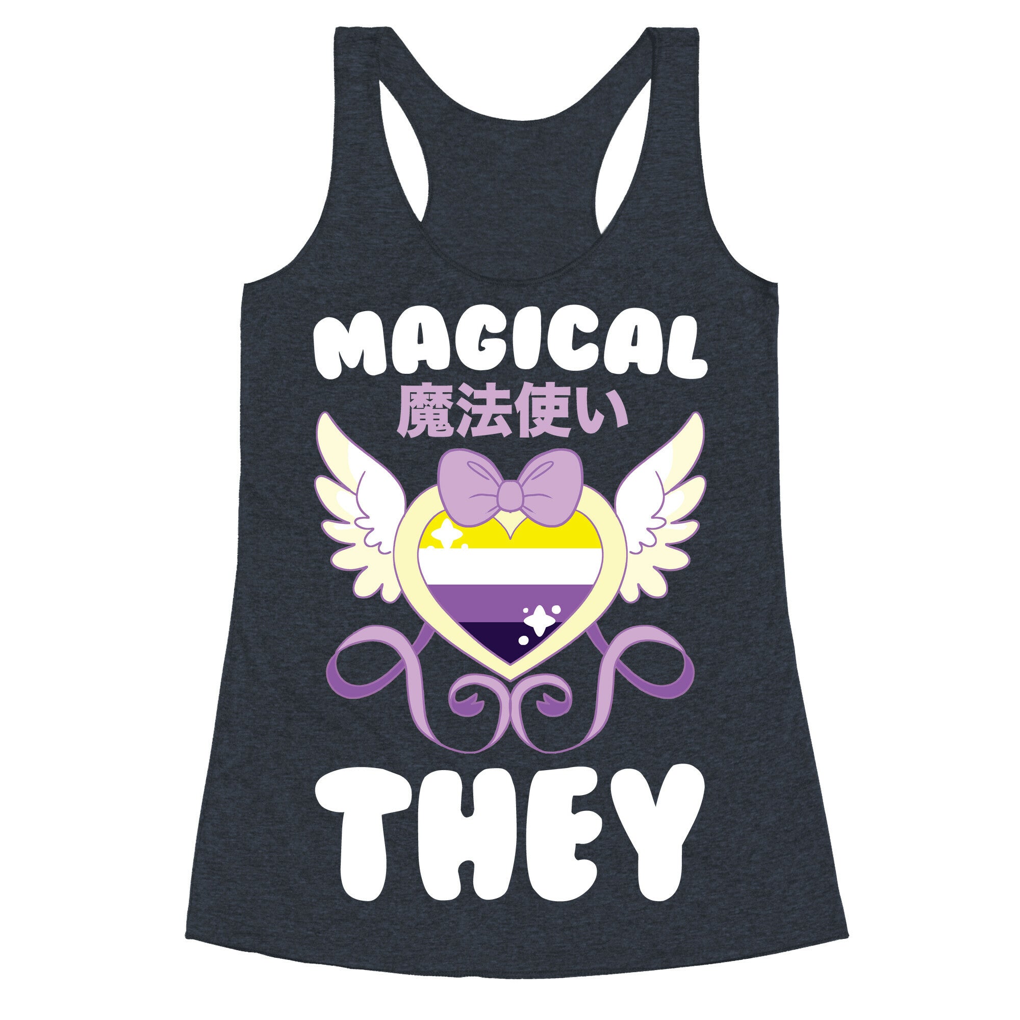 Magical They - Non-binary Pride Racerback Tank
